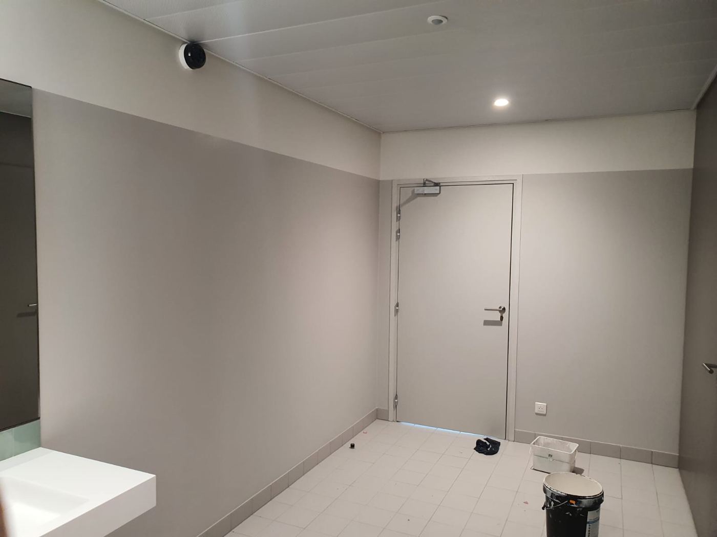 Washroom Block — Finishing Stage — MM RENOV PARIS site photo
